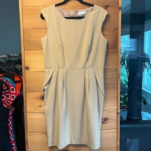 Calvin Klein Camel Sleeveless Dress - 12